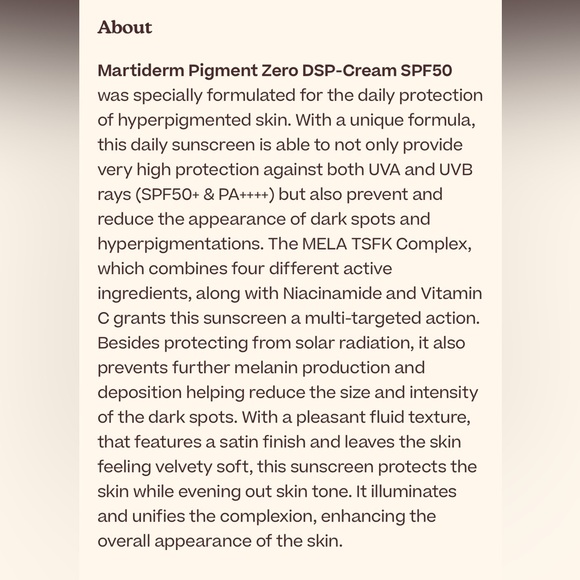 Martiderm Pigment Zero DSP-Cream SPF50+ 40ml (1.35fl oz) - Picture 4 of 6